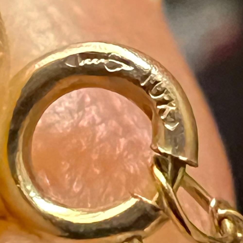 10K Yellow Gold Chain Necklace-17” - Picture 7 of 12